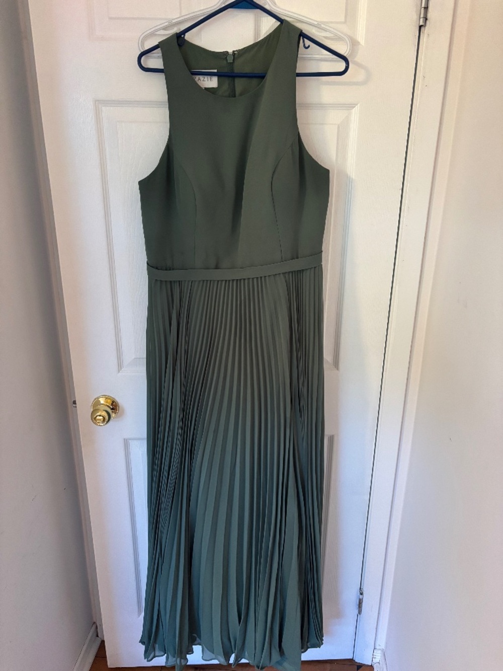 Azazie Bridesmaid Dress Eucalyptus Green